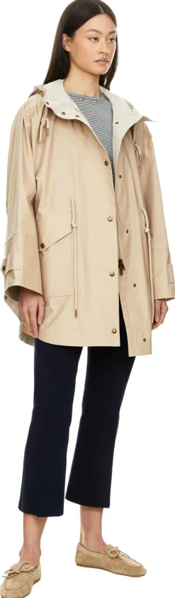 Parka 'Brunnera' mit Logo Aufnäher Beige