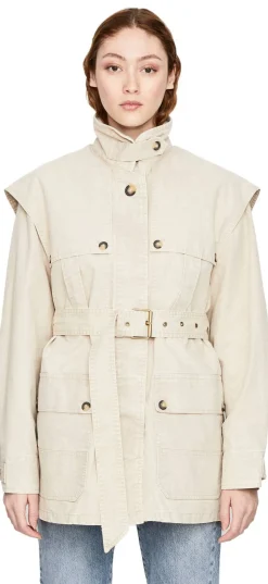 Parka 'Malika' Crème