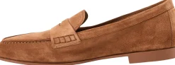 Penny Loafer 'Vibe' aus Veloursleder Cognac