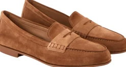 Penny Loafer 'Vibe' aus Veloursleder Cognac