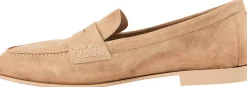 Penny Loafer 'Vibe' aus Veloursleder Beige