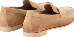 Penny Loafer 'Vibe' aus Veloursleder Beige
