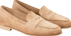 Penny Loafer 'Vibe' aus Veloursleder Beige