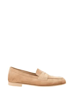 Penny Loafer 'Vibe' aus Veloursleder Beige