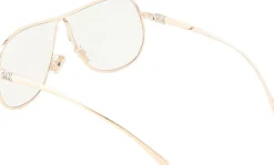 Pilotenbrille mit Logo Gold/Clear Light Blue