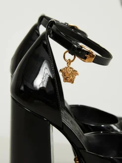 Plateau-Pumps Schwarz