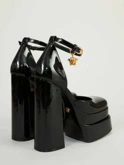 Plateau-Pumps Schwarz
