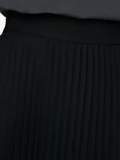 Plissierter Hosenrock Schwarz