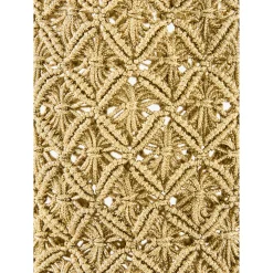 Pouch 'Makramee' aus Sabraseide Gold