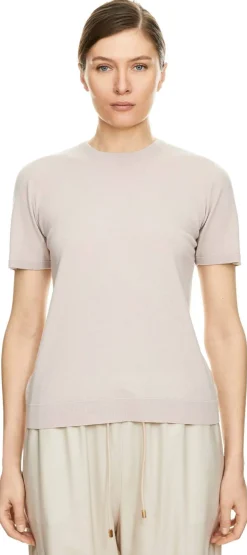 Pullover aus weicher Kidwolle der Angoraziege Beige