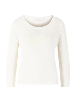 Pullover 'Dilia' aus Seide und Leinen Off White