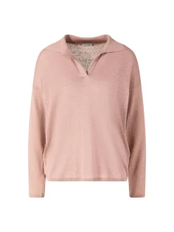 Pullover 'Elira' aus Seide und Leinen Rosenholz