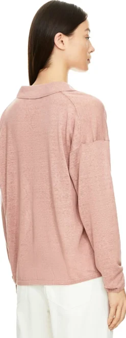 Pullover 'Elira' aus Seide und Leinen Rosenholz