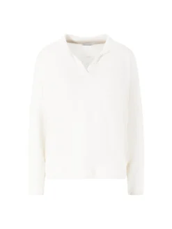 Pullover 'Elira' aus Seide und Leinen Off White