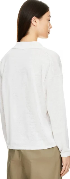 Pullover 'Elira' aus Seide und Leinen Off White