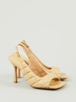 Pumps 'Padded Slingback Sandale' Cane Sugar