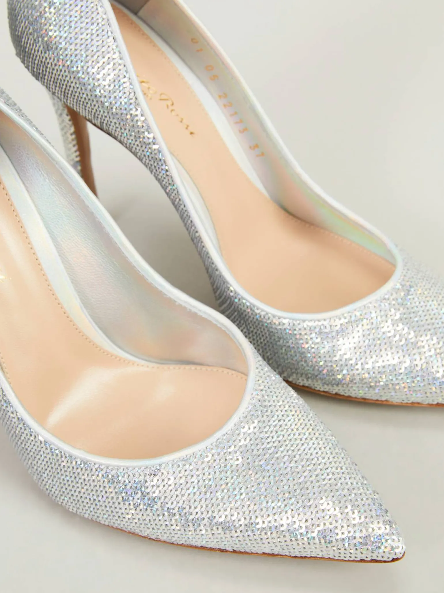 Pumps 'Sequin Holgram' Silber