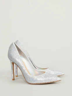 Pumps 'Sequin Holgram' Silber