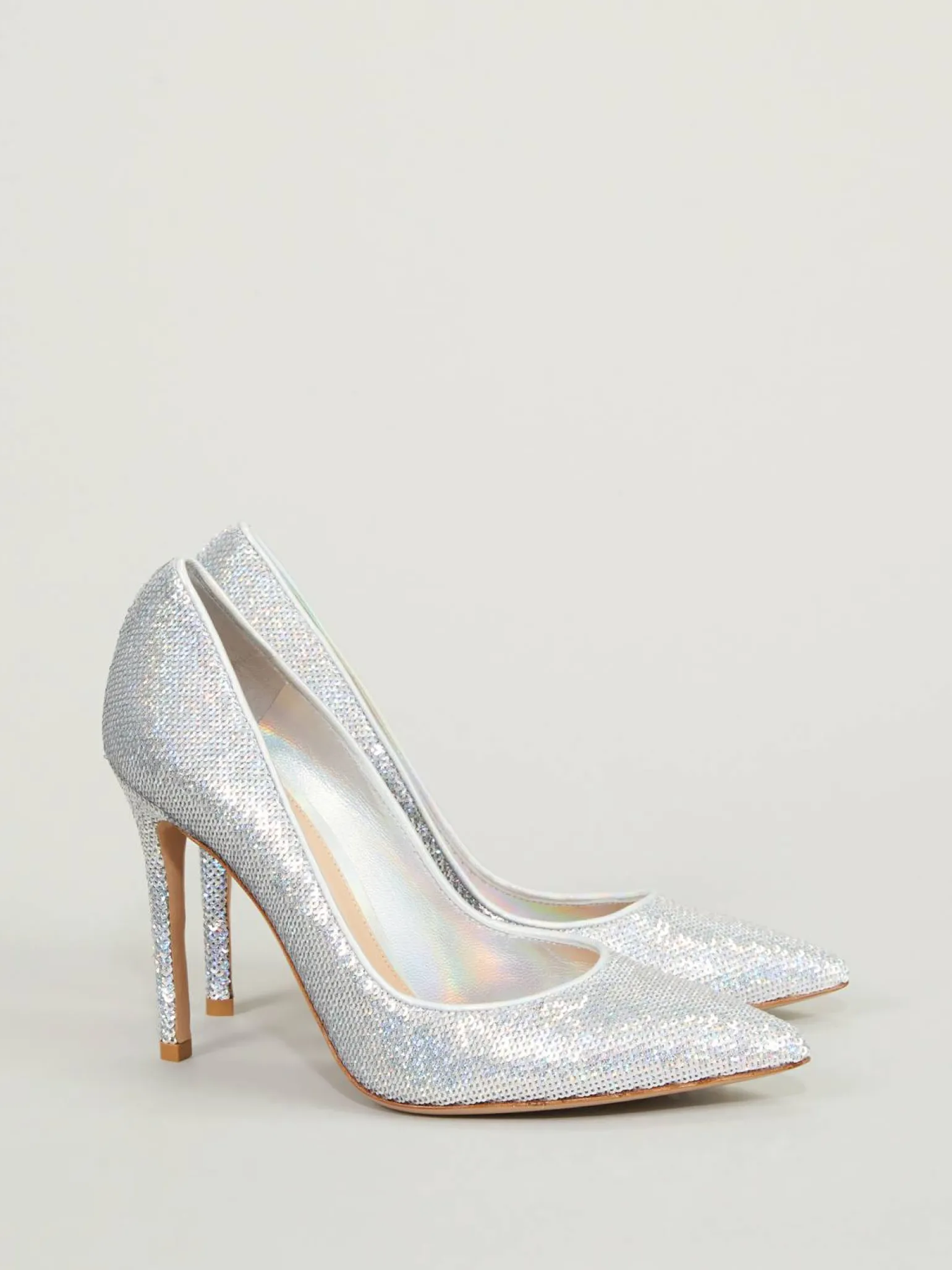 Pumps 'Sequin Holgram' Silber