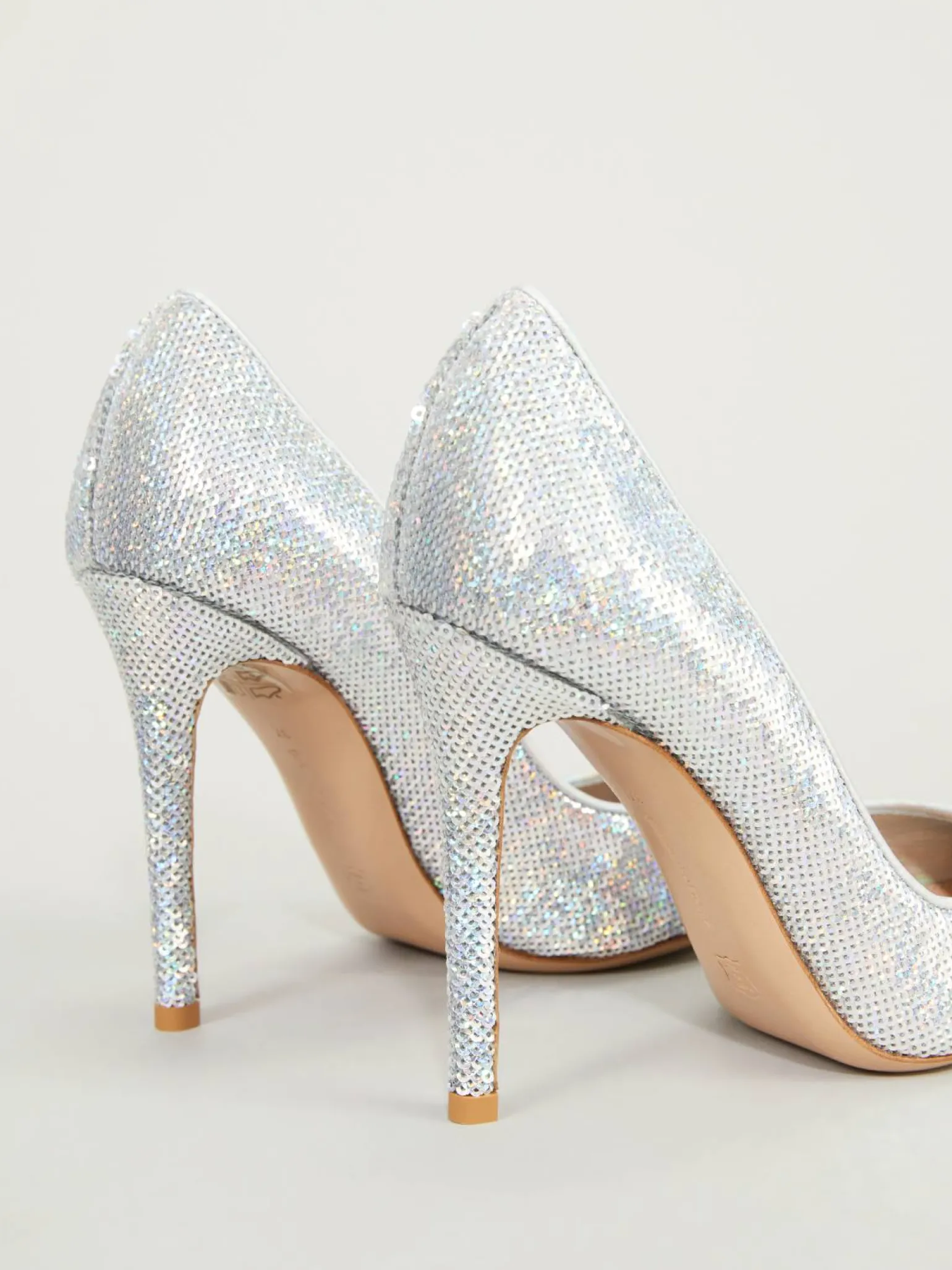 Pumps 'Sequin Holgram' Silber