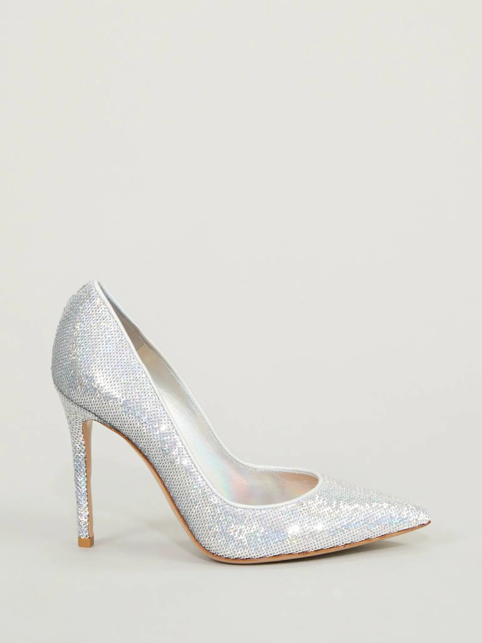 Pumps 'Sequin Holgram' Silber