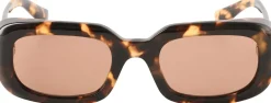 Rechteckige Sonnenbrille Honey Havanna/Brown