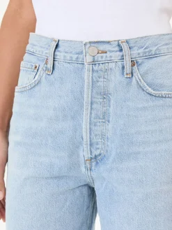 Relaxed-Fit-Jeans Hellblau