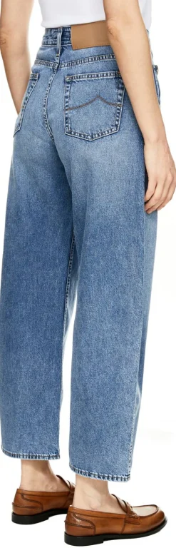 Relaxed-Fit Jeans 'Lila' Mittelblau