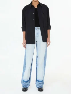 Relaxed Fit Jeans Mittelblau