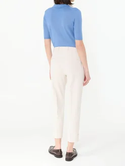 Relaxed-Fit Stoffhose 'Krystal' Crème