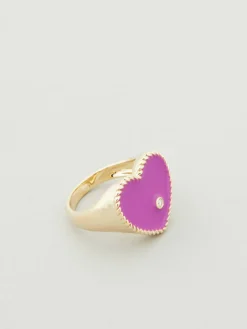 Ring 'Chevaliere Coeur' Violett