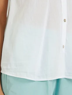 Ärmellose Bluse Weiß