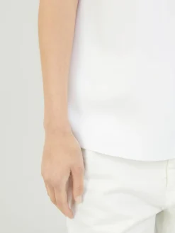 Ärmellose Bluse Weiß