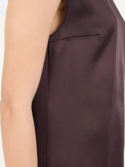 Ärmelloses Top Braun