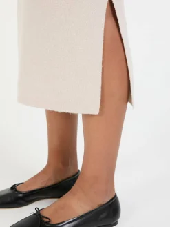 Rock aus Cashmere-Mischung Beige