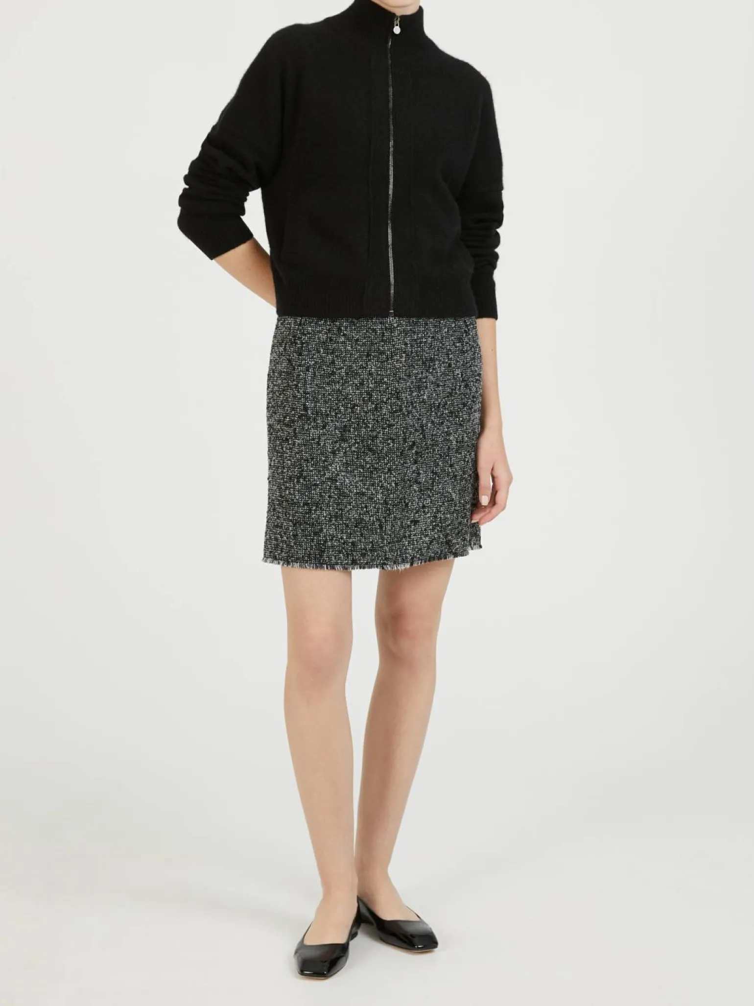 Rock 'Hulda Bouclé' Schwarz