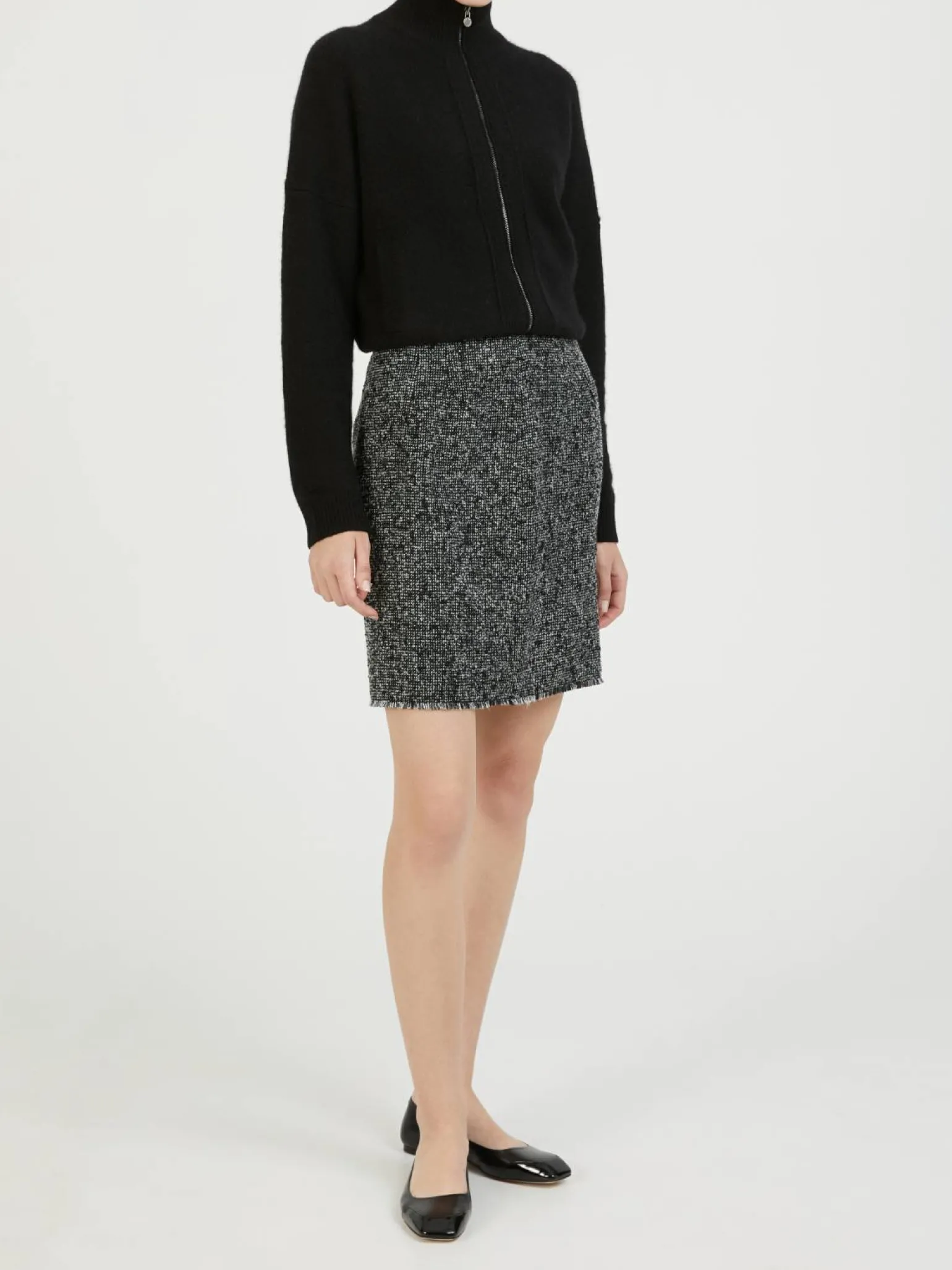 Rock 'Hulda Bouclé' Schwarz