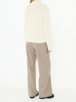 Rollkragenpullover Crème