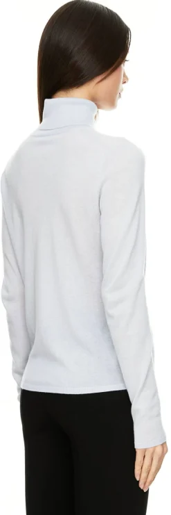 Rollkragenpullover 'Rockdale' aus Cashmere Silber
