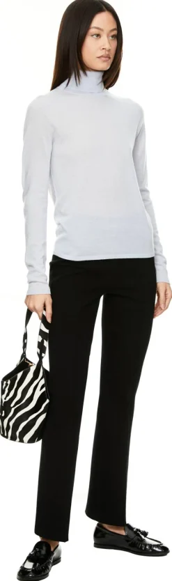Rollkragenpullover 'Rockdale' aus Cashmere Silber