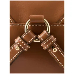 Rucksack aus Leder Cognac