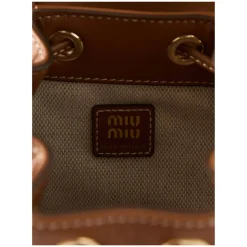 Rucksack aus Leder Cognac