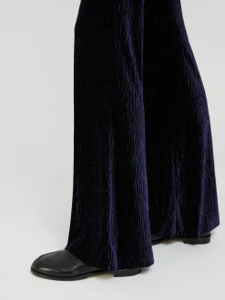 Samthose Marineblau