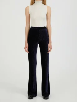 Samthose Marineblau