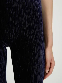Samthose Marineblau
