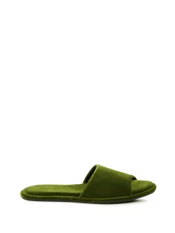 Samt-Sandalen 'Canal' Grün