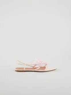 Sandalen mt Blumenapplikation Pink