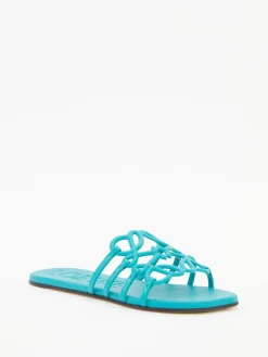 Sandalen Paula's Ibiza 'Petal Anagram' Türkis