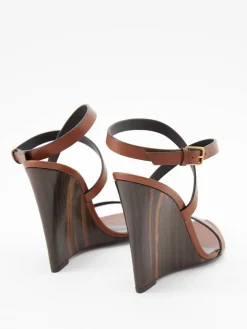 Sandalen 'Salomé' Dunkelbraun