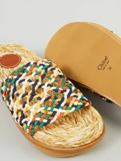 Sandalen 'Wavy' Beige/Multi